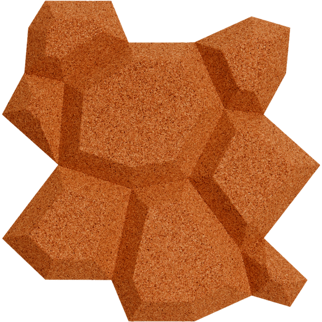 Kork Beehive Organic Design Blocks akustikplader