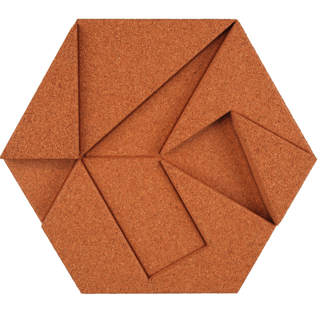 Kork Hexagon Organic Design Blocks